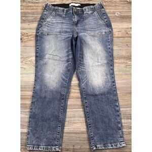 Torrid First At Fit Jeans Size 14 Cropped Mid Rise Stretch 35 x 25